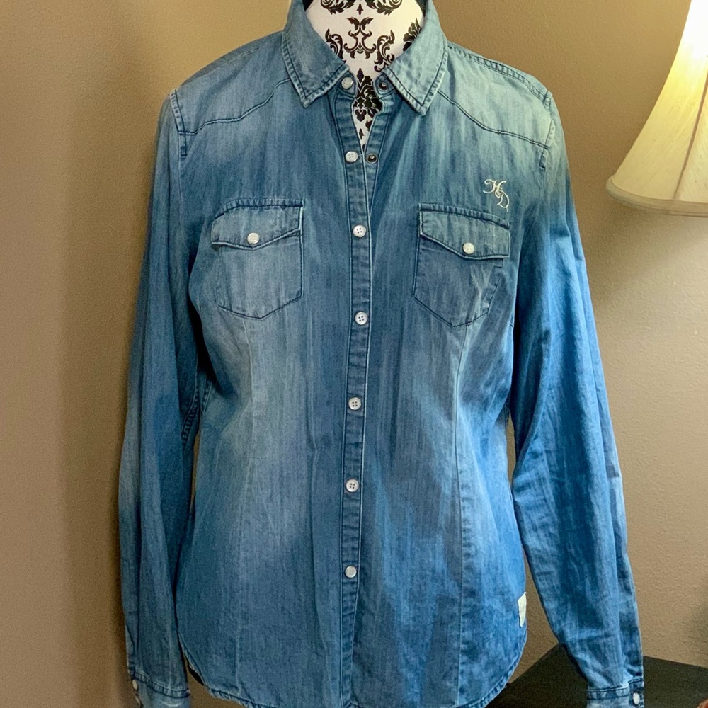 Harley-Davidson Blue Denim Shirt